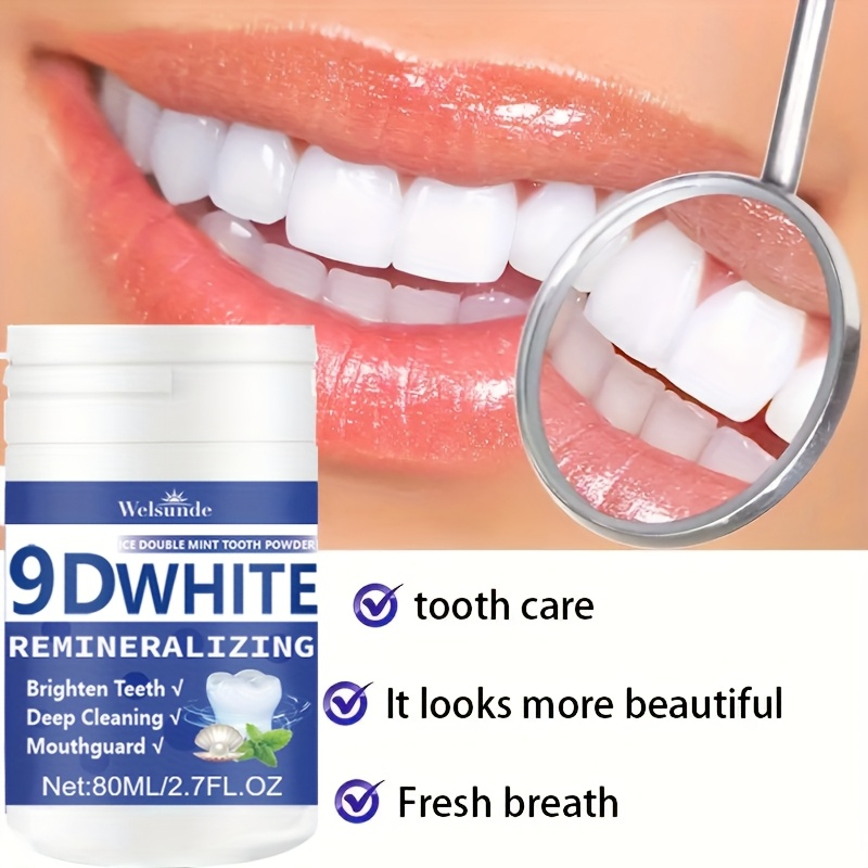 Teeth Paint Whitening - ผงฟันไฮโดรซีอะพาไทต์ 9D ไวท์ รีมิเนอรัลไลซิ่ง ผงฟอกสีฟัน ทำความสะอาดอย่างล้ำลึก