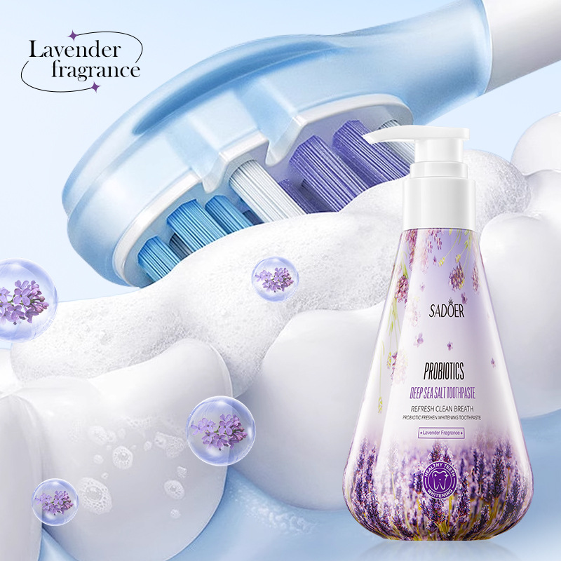 Teeth Whitening Baking Soda - ยาสีฟันโซดาไบคาร์บอเนต SADOER สำหรับผู้ใหญ่ ผสมโปรไบโอติกและเอนไซม์ ช่วยฟอกฟันขาว ลมหายใจสดชื่น