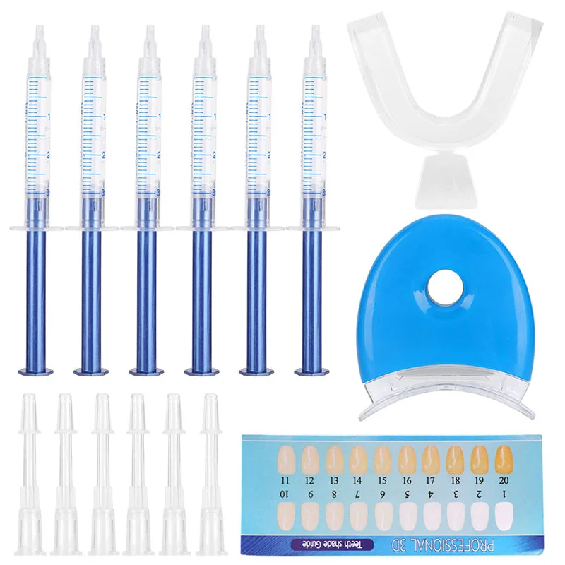 Teeth Whitening Home Kit - ใช้ในบ้านทันตกรรมชุดฟอกสีฟัน 44% เปอร์ออกไซด์ระบบฟอกสีฟัน LED Cold Light