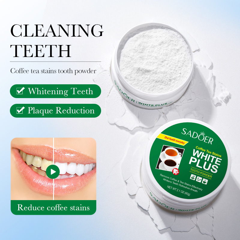 Teeth Whitening Charcoal Powder - ถ่านไม้ไผ่ ถ่านกัมมันต์ ผงฟอกสีฟัน ทำความสะอาดฟัน ยาสีฟันในช่องปาก ลบคราบกาแฟและชา