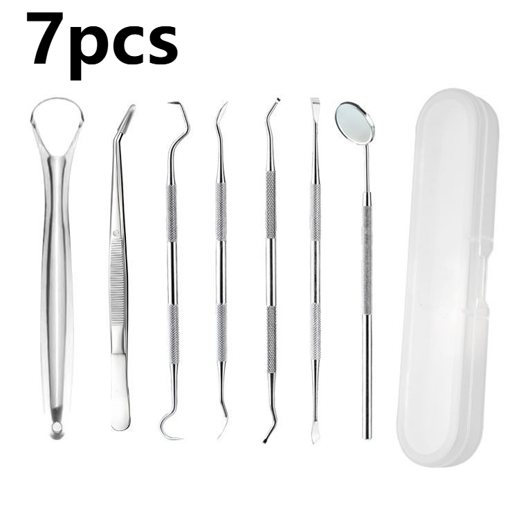 Teeth Whitening Machine Professional - 3/4/5/6/7pcs เครื่องมือทันตแพทย์ Professional สแตนเลสสตีล Tartar Remover