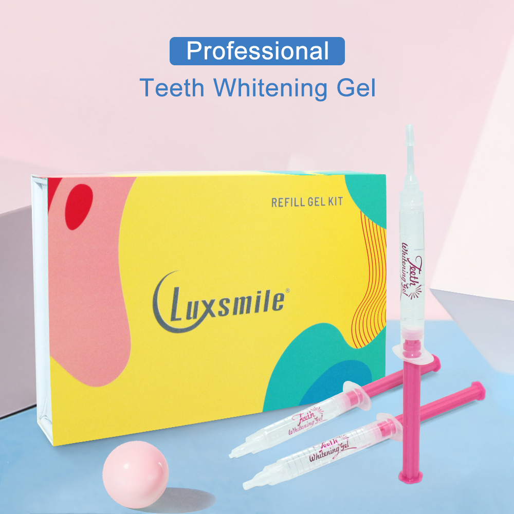 Teeth Whitening Options - ฟันไวท์เทนนิ่งเจลชุดเติมฟันขาว Carbamide เปอร์ออกไซด์เจลฟอกสีฟันเจลเข็มฉีดยาฟันขาว Material3pc * 3m