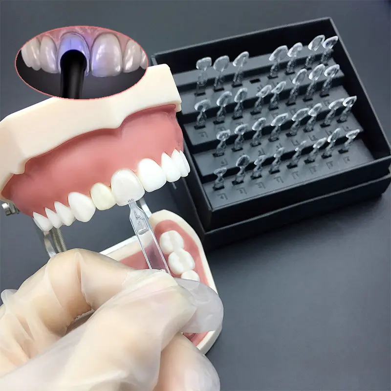 Teeth Whitening Veneers - แม่พิมพ์วีเนียร์ฟัน ออโต้เคลฟ สำหรับเรซินคอมโพสิต แบบฉายแสง แห้งเร็ว สำหรับฟันหน้า