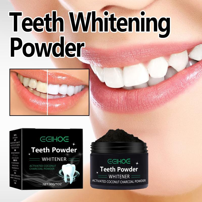 ผงฟอกสีฟัน ผงถ่าน/ผงฟอกสีฟันเบ - Teeth Whitening Charcoal Powder บทวิจารณ์และราคา