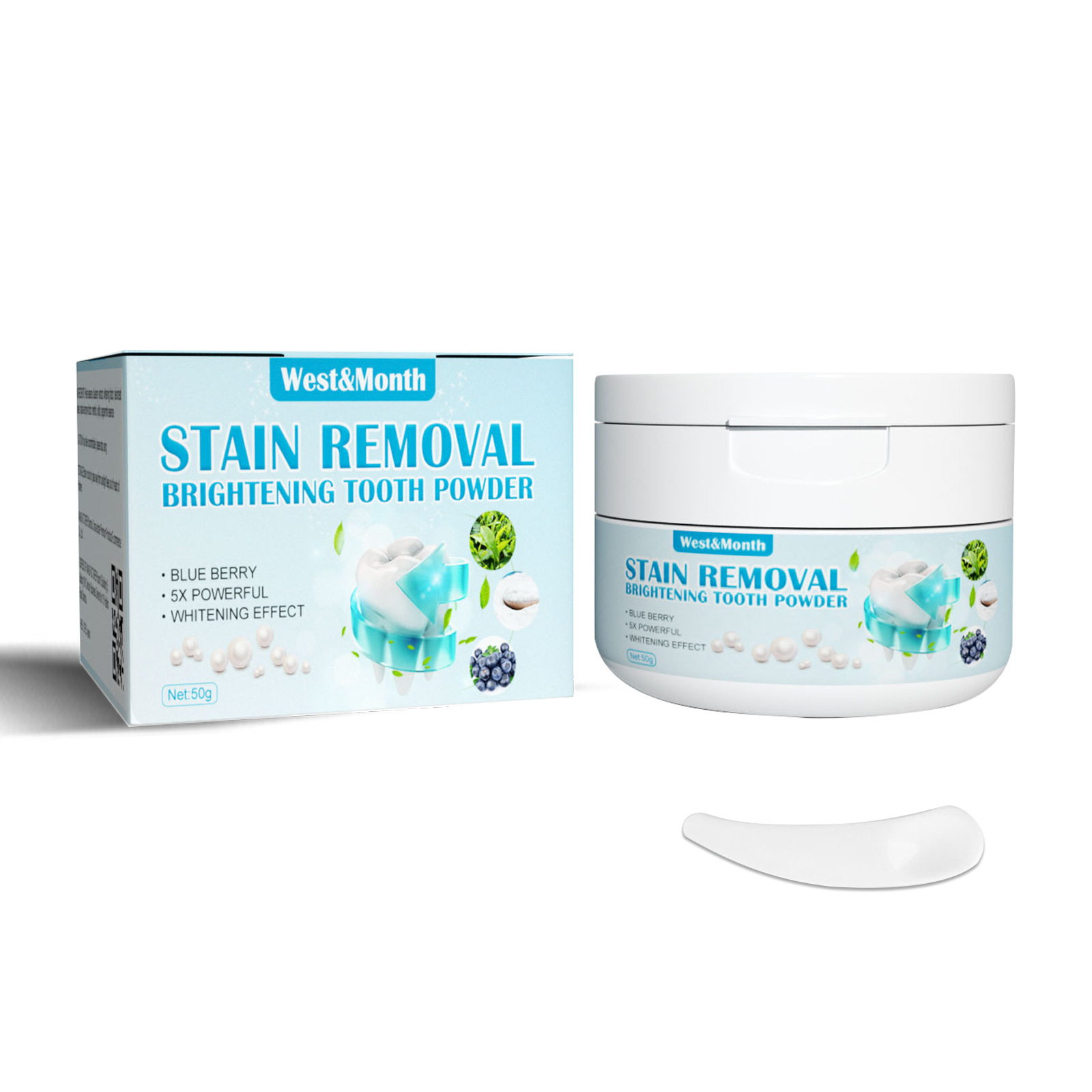 บลูเบอร์รี่เบกกิ้งโซดาไวท์เทนน - Teeth Whitening Baking Soda บทวิจารณ์และราคา