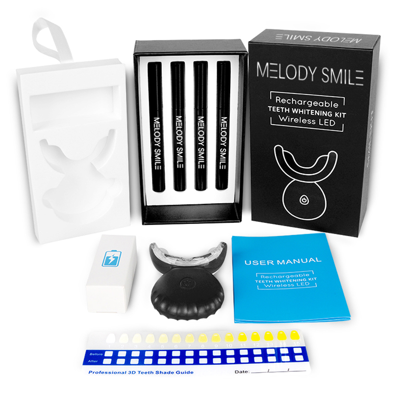 ชุดฟอกสีฟันด้วยแสงสีฟ้า LED ไร - Teeth Whitening Home Kit บทวิจารณ์และราคา