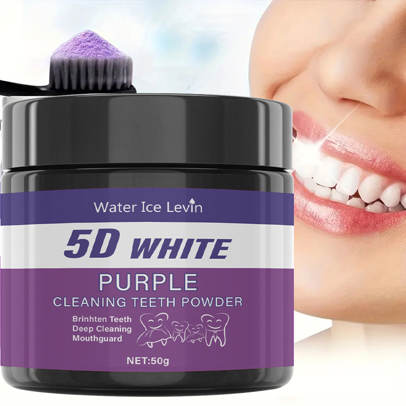 ผงทำความสะอาดฟัน 5D สีขาวม่วง  - Teeth Whitening Baking Soda บทวิจารณ์และราคา