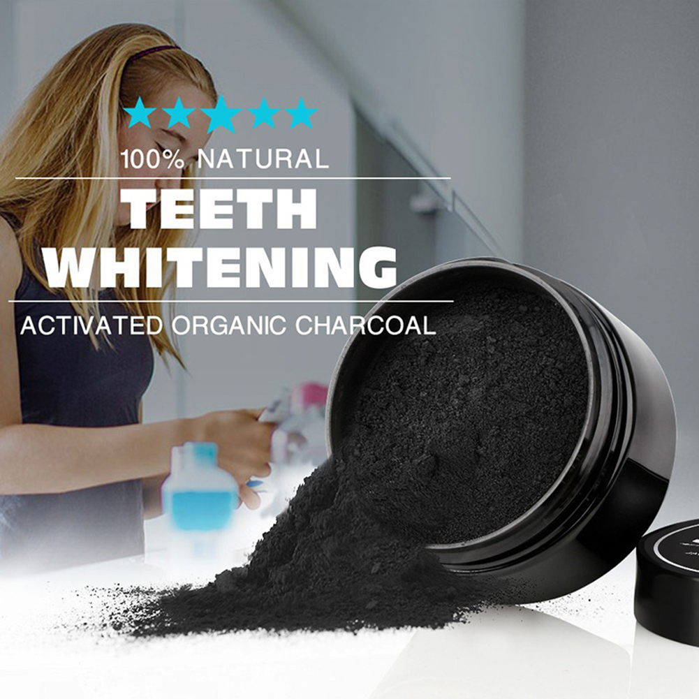 ผงฟอกสีฟัน2ชนิดผงถ่านออร์แกนิก - Teeth Whitening Charcoal Powder บทวิจารณ์และราคา