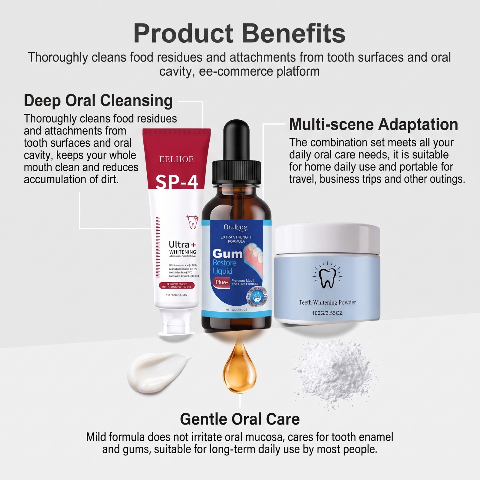 ชุดดูแลช่องปาก คอมโบเซ็ต ยาสีฟ - Teeth Paint Whitening บทวิจารณ์และราคา