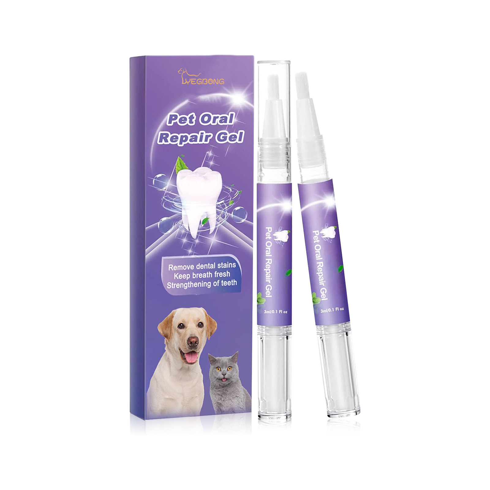 สัตว์เลี้ยง Oral Repair GEL Pu - Teeth Whitening Essence บทวิจารณ์และราคา