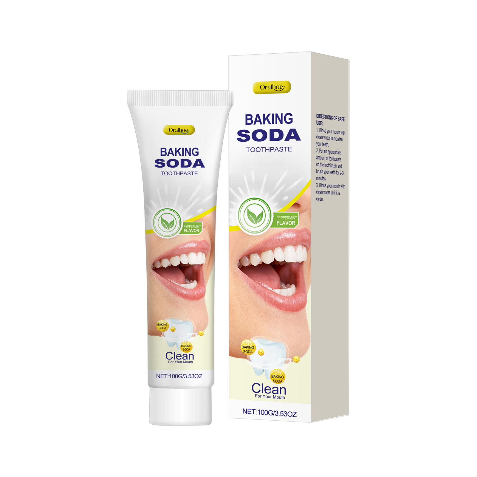 เบกกิ้งโซดา ยาสีฟัน ทำความสะอา - Teeth Whitening Baking Soda บทวิจารณ์และราคา