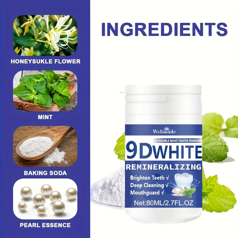 ผงฟันขาว 9D ไวท์ รีมิเนอรัลไลซ - Teeth Paint Whitening บทวิจารณ์และราคา