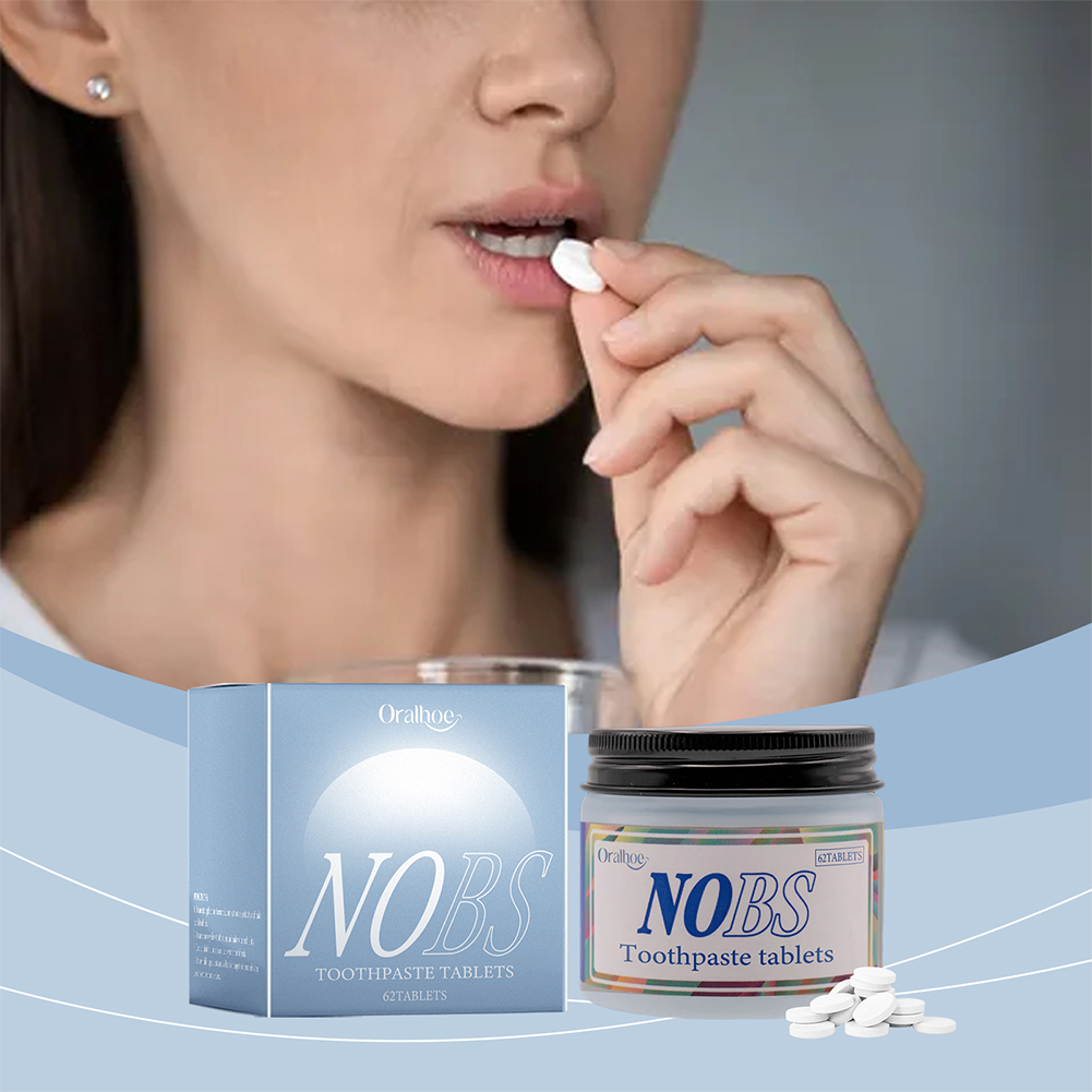 แท็บเล็ตยาสีฟัน NOBS - นาโนไฮด - Teeth Whitening Baking Soda บทวิจารณ์และราคา