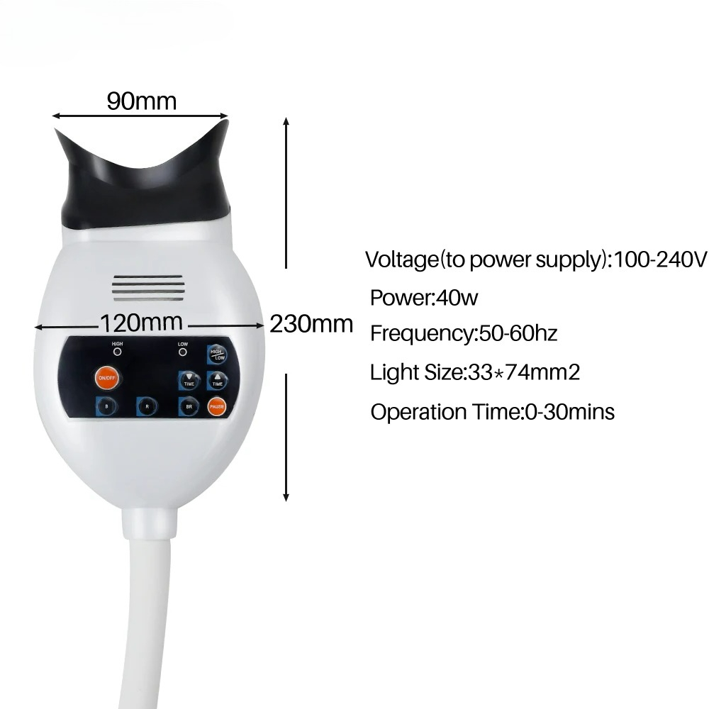 เครื่องเร่งฟอกสีฟัน LED ปรับได - Teeth Whitening Machine Professional บทวิจารณ์และราคา