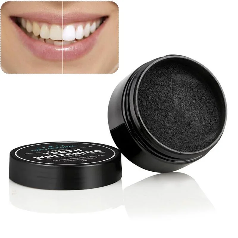ผงถ่านชาร์โคลสำหรับฟอกฟัน เกรด - Teeth Whitening Charcoal Powder บทวิจารณ์และราคา