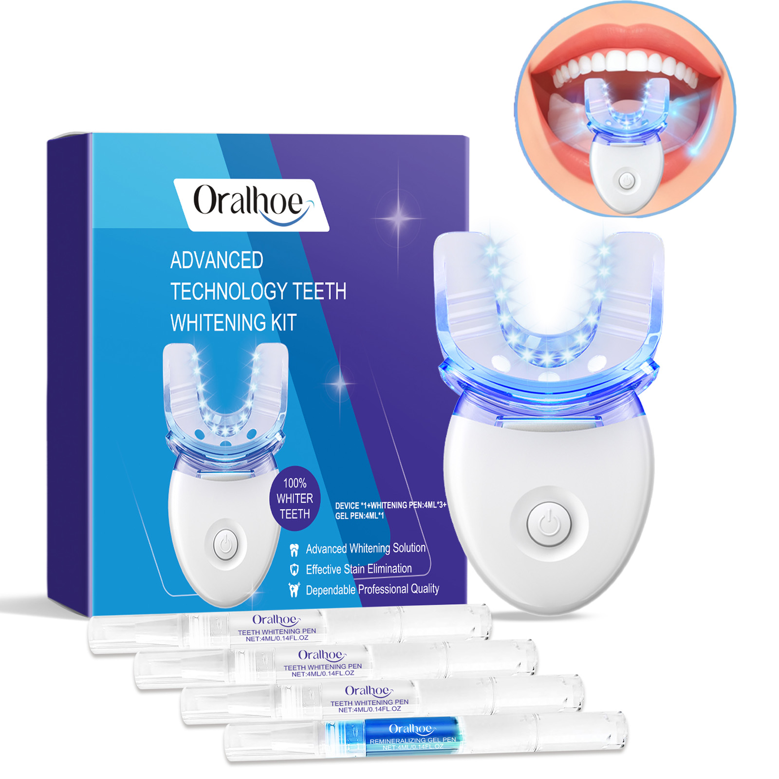 ชุดอุปกรณ์ฟอกสีฟันแบบมืออาชีพด - Teeth Whitening Essence บทวิจารณ์และราคา